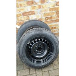 Mercedes C Class rims with tyres