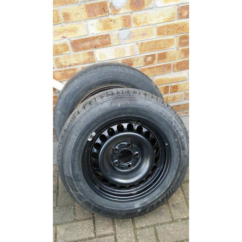 Mercedes C Class rims with tyres