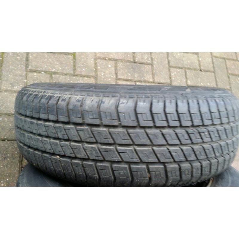 Mercedes C Class rims with tyres