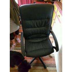 Black Leather Computer Chair