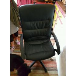 Black Leather Computer Chair