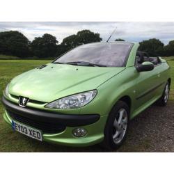 Peugeot 206 CC, 1.6 manual, Very Low Mileage