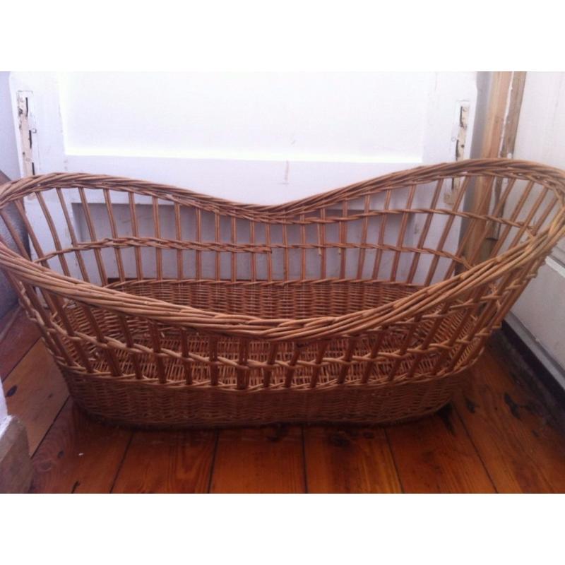 3 Large Vintage Wicker Baskets in Clean Condition, Home Decor, Garden, Shop, Craft Fair