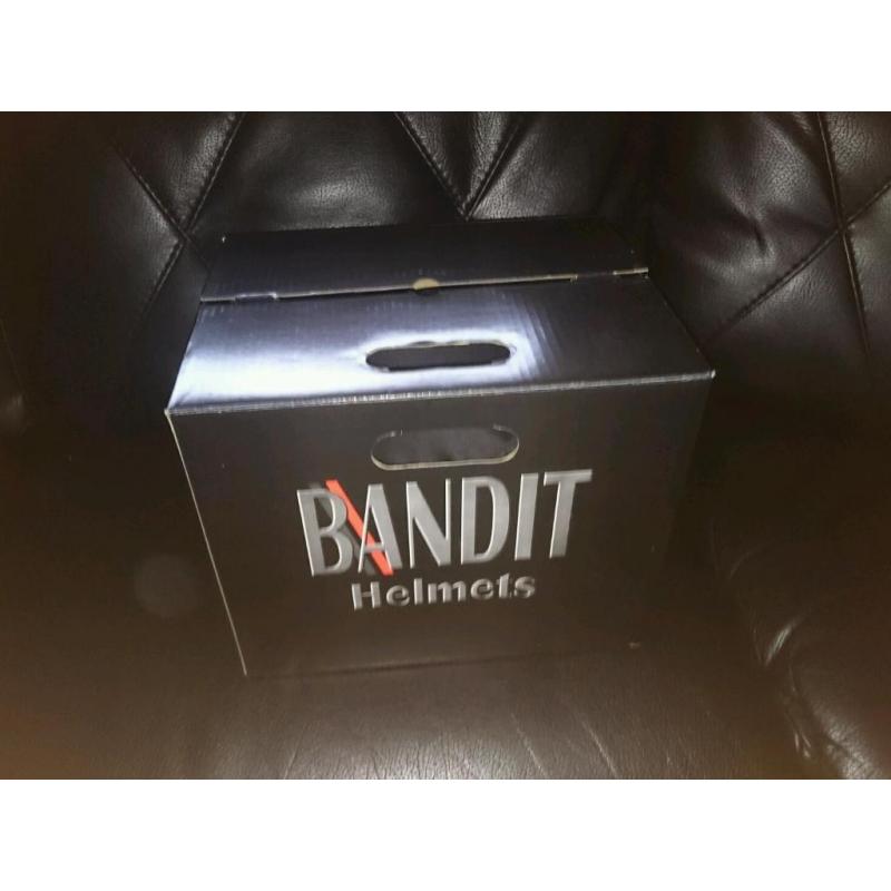 Brand new bandit fighter matt black helmet