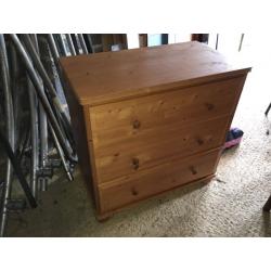 Wooden chest of draws.