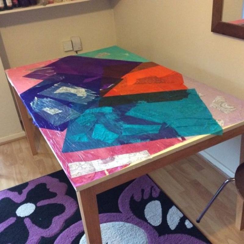 Decoupage table