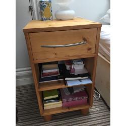 Handmade chest of drawers & matching bedside table