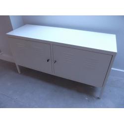 IKEA White metal PS storage cabinet