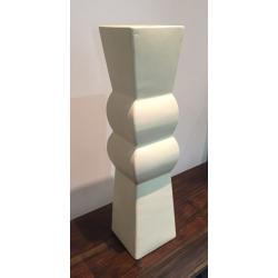 Tall Cream Vase