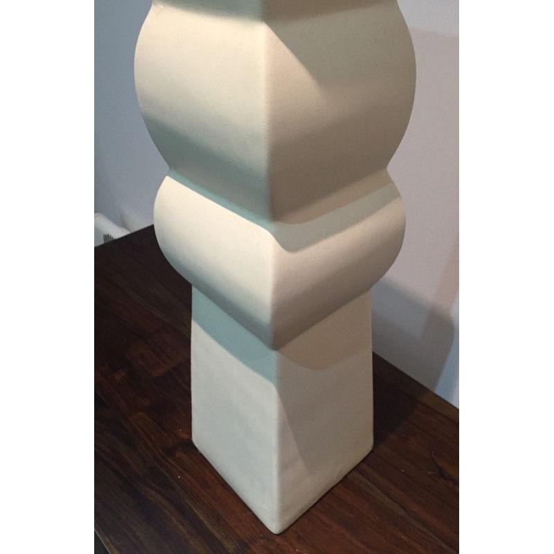 Tall Cream Vase