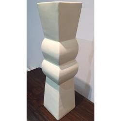 Tall Cream Vase