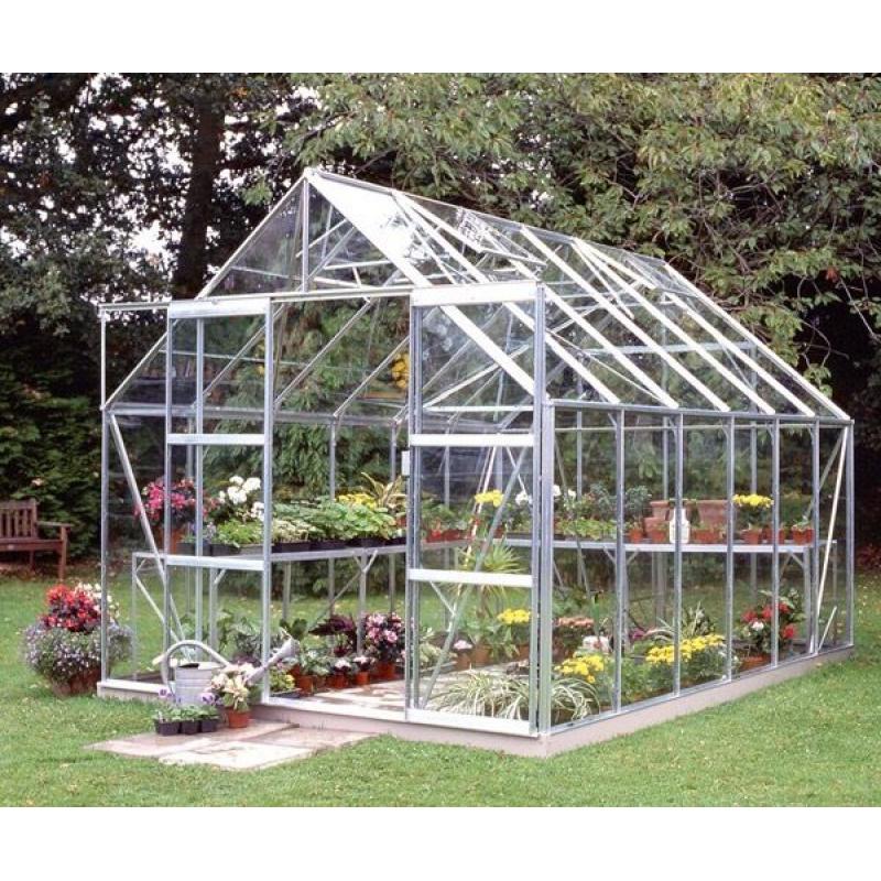 12x8ft Glass Greenhouse