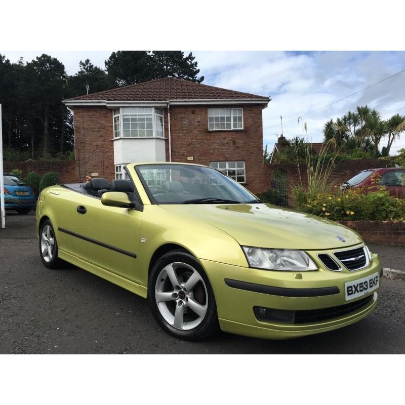 2003 SAAB 93 VECTOR 2.0 TURBO 175 BHP CONVERTIBLE ** FULL YEARS MOT ** ALL MAJOR CARDS ACCEPTED