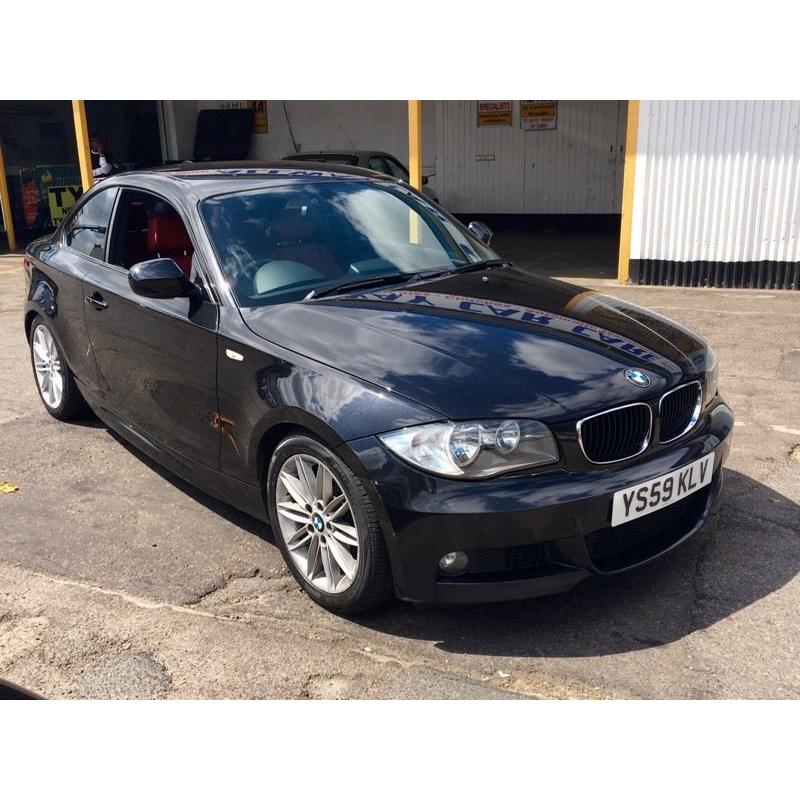 2010 BMW 118D M Sport Coupe, Red Leather seats, Sat Nav, LONG MOT till 2017