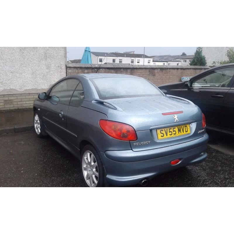 peugoet 206cc convertible diesel 1560cc grey 55 plate 995 no offers may swap