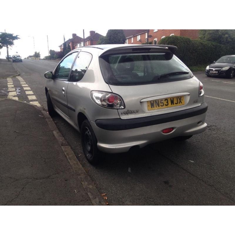 Peugeot 206 with12 months mot- needs new clutch -