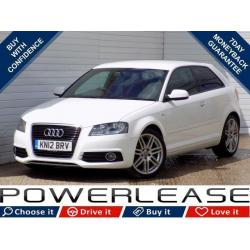 2012 12 AUDI A3 1.6 TDI S LINE 3D 103 BHP DIESEL