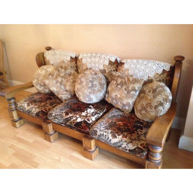 Solid wood sofa set