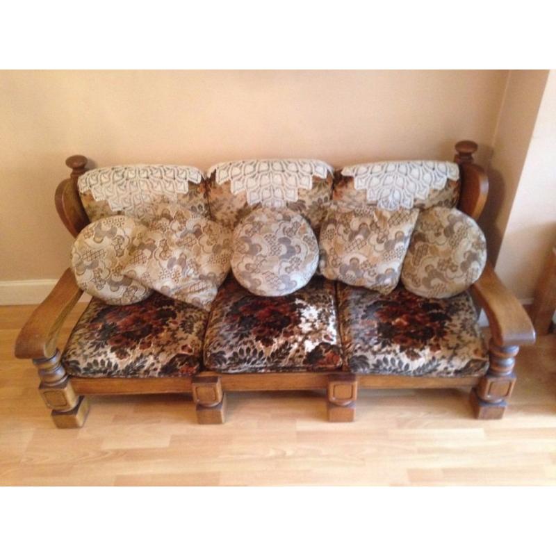 Solid wood sofa set