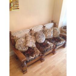 Solid wood sofa set