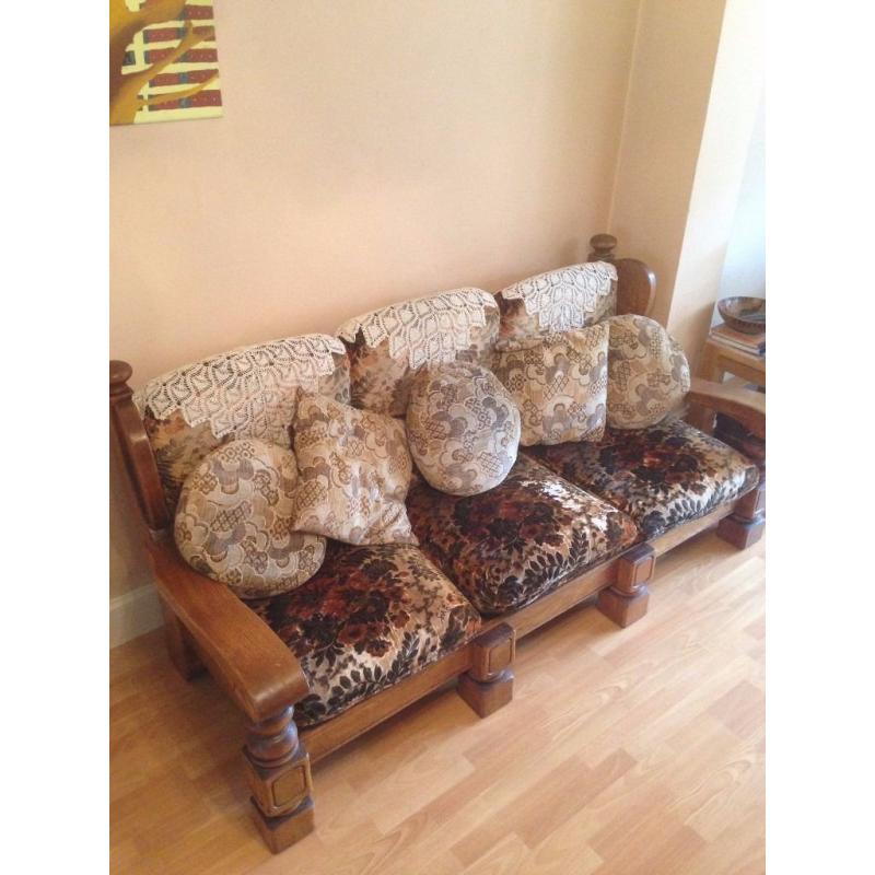 Solid wood sofa set