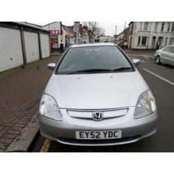 2002 HONDA CIVIC 1.6 i VTEC SE Sport 3dr