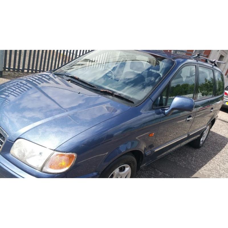 {{7 SEATER MPV/ESTATE}}*HYUNDAI TRAJET 2.0*METALLIC BLUE*{{FULL SERVICE HISTORY}}*1YR MOT TILL 2017