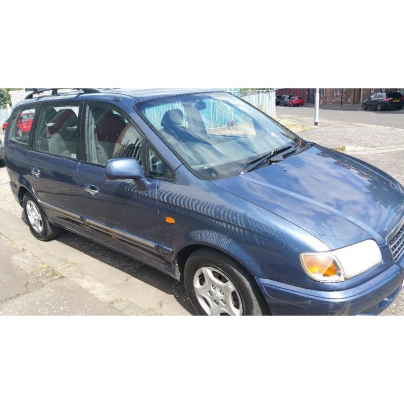 {{7 SEATER MPV/ESTATE}}*HYUNDAI TRAJET 2.0*METALLIC BLUE*{{FULL SERVICE HISTORY}}*1YR MOT TILL 2017