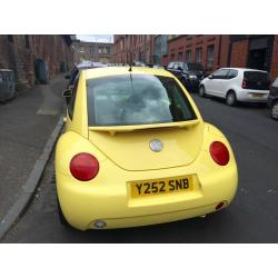 VW BETTLE 2.0 Auto Yellow one year MOT