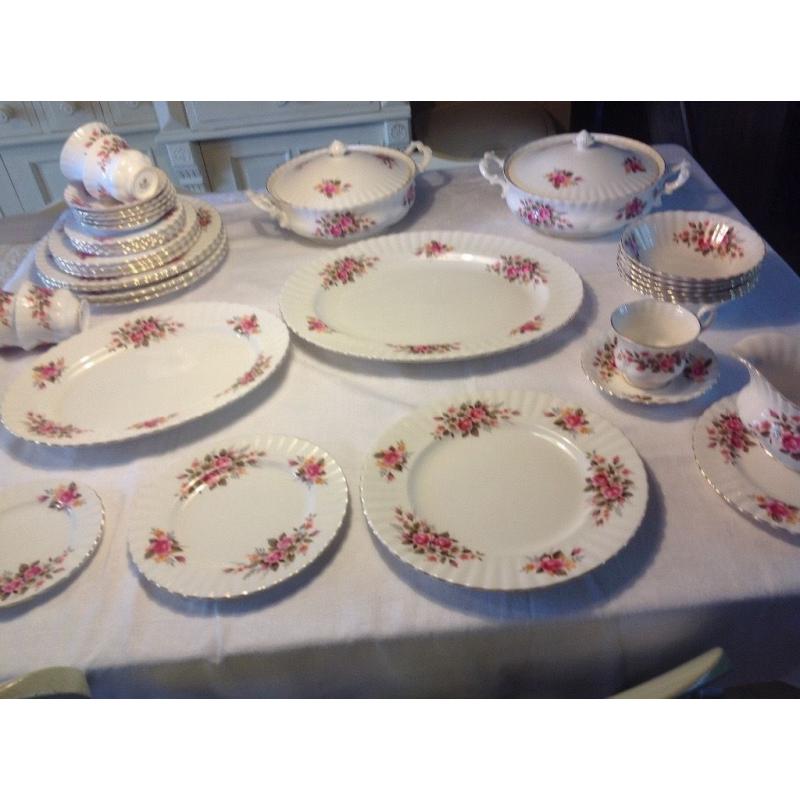 Beautiful bone china dinner service.