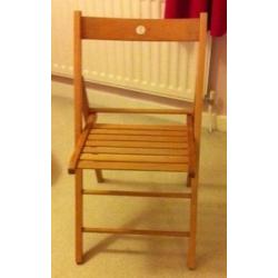 Slatted Folding Chair