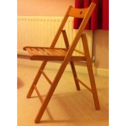 Slatted Folding Chair