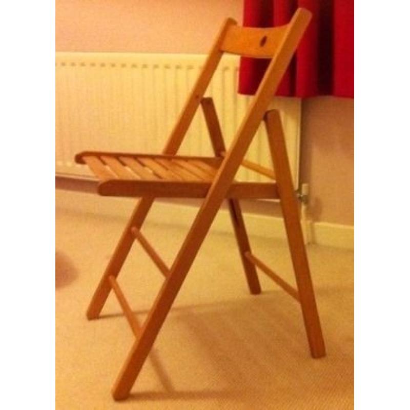 Slatted Folding Chair