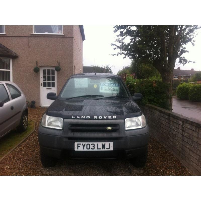 Land rover freelander TD4 2.0 diesel 03 plate