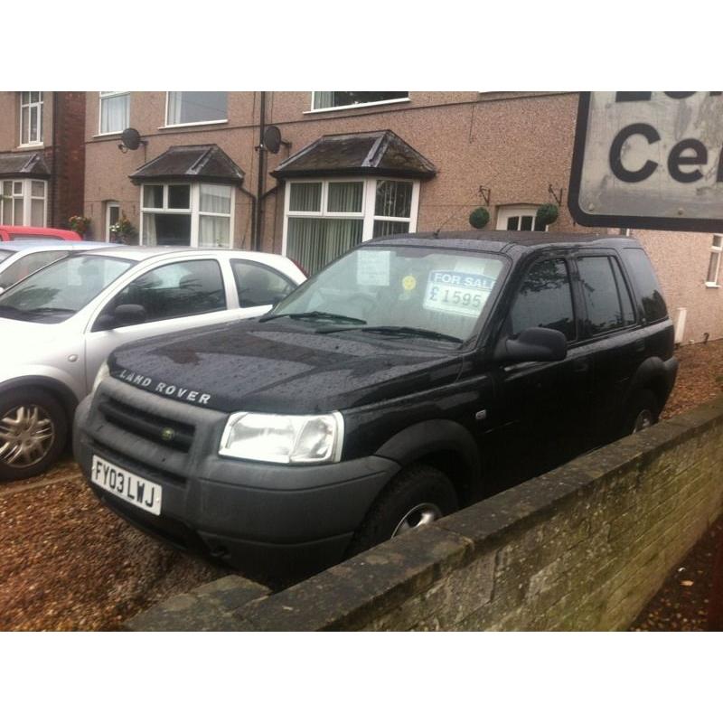 Land rover freelander TD4 2.0 diesel 03 plate