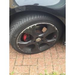 Golf gti mk5 monza Dimond cut alloys