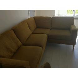 Corner sofa and matching chair