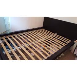 Malm blk double bed frame