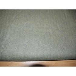 Johnstons of Elgin Green Herringbone Cashmere Cloth