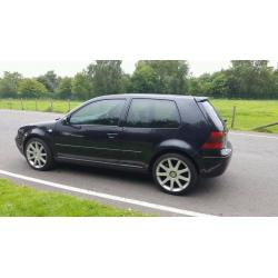 VW GOLF GT TDI 2003, 150 BHP. THREE DOOR. 100,000 MILES. BLACK WITH IVORY LEATHER.