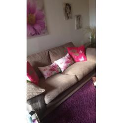 3 Seater and Chair good condition.