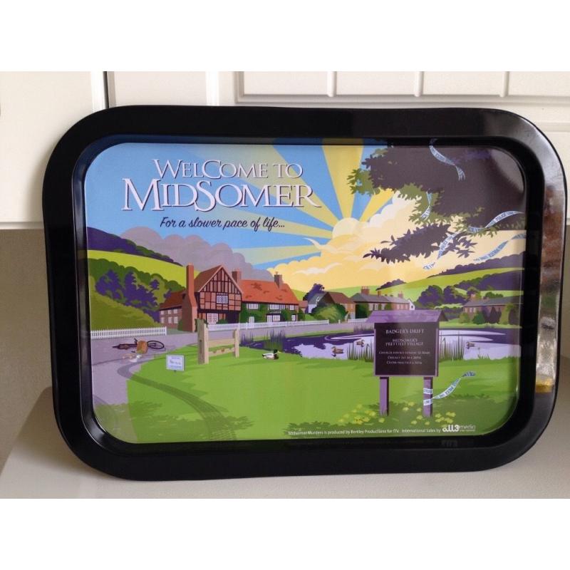 Tray advertising Midsomer Murders