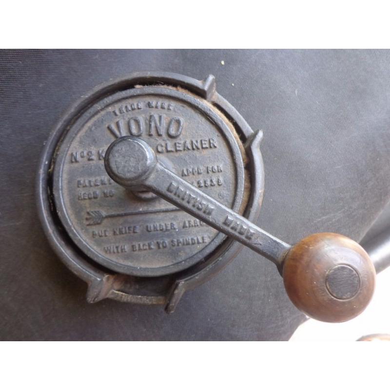 Antique VONO cast iron Knife Cleaner