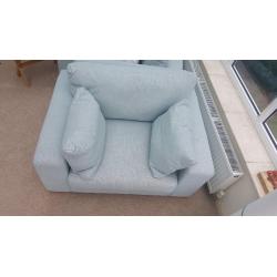 Next teal Sonoma snuggle chair (sofa, 2 seater)