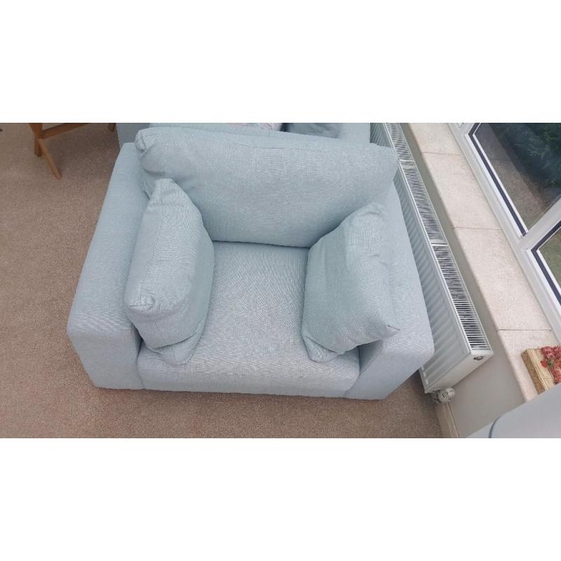 Next teal Sonoma snuggle chair (sofa, 2 seater)