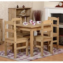 BRAND NEW maxican pine wooden dining table set with 4 chairs