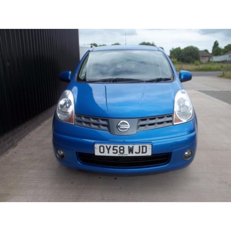 2008 (58) Nissan Note 1.4 16v Acenta 5dr 1 Previous Owner 2 Keys Full History, May Px