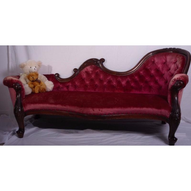 red chaise longue