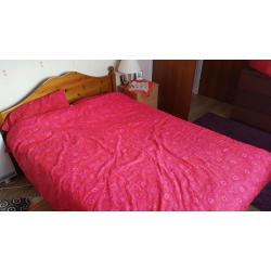 Double bed and mattress