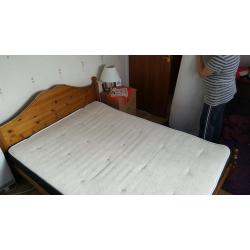 Double bed and mattress